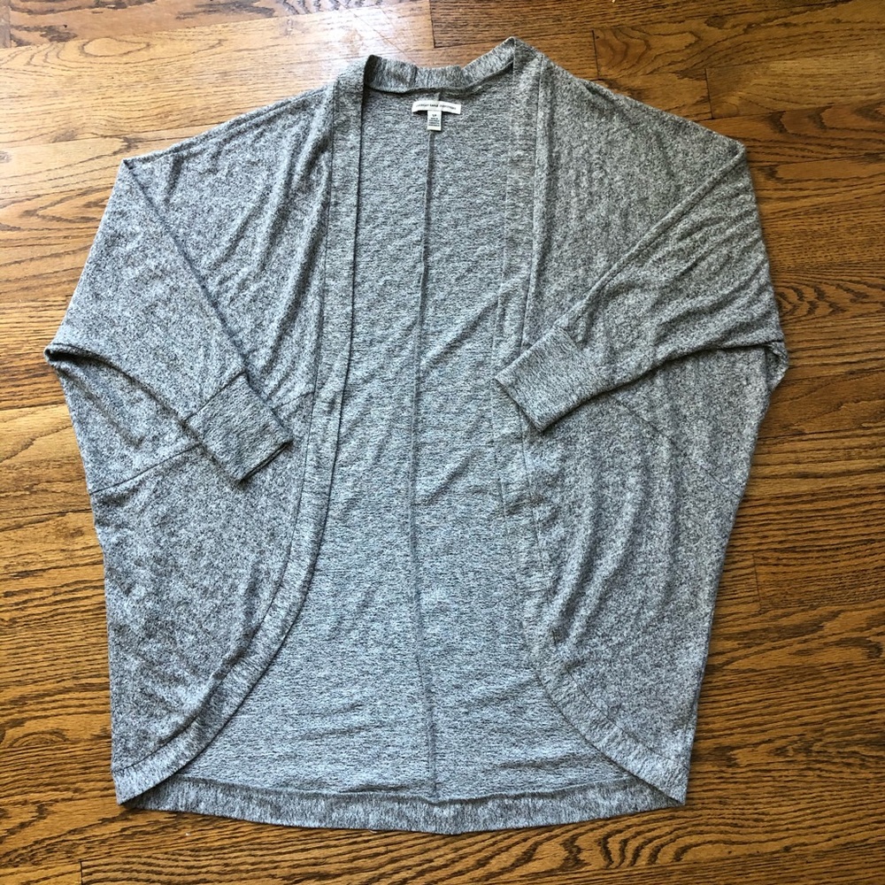 AE Plush Grey Heathered Cardigan